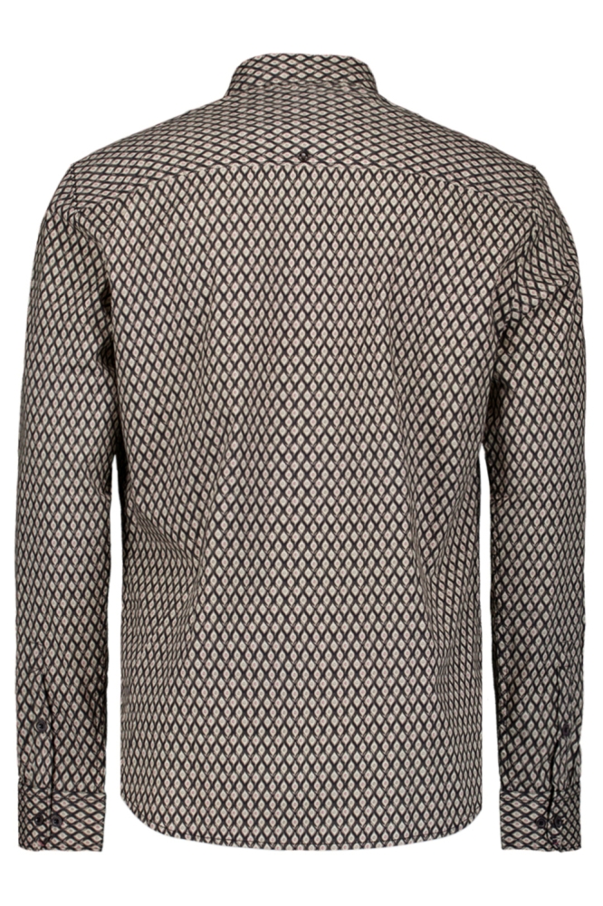 STRETCH PRINT SHIRT 29450890 020 BLACK